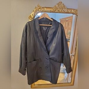 Marco Maroni Double Breasted Vintage Leather Coat